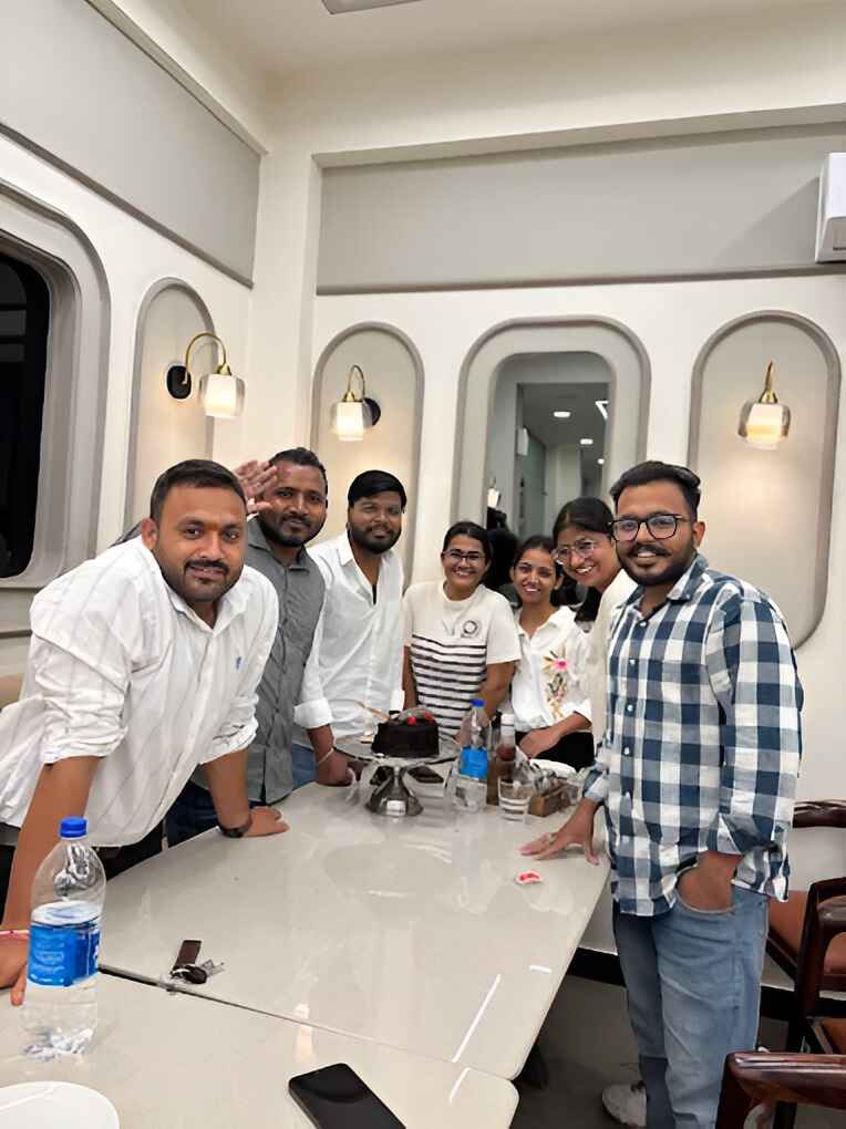 Interns working at Cyber Code Academy Gwalior