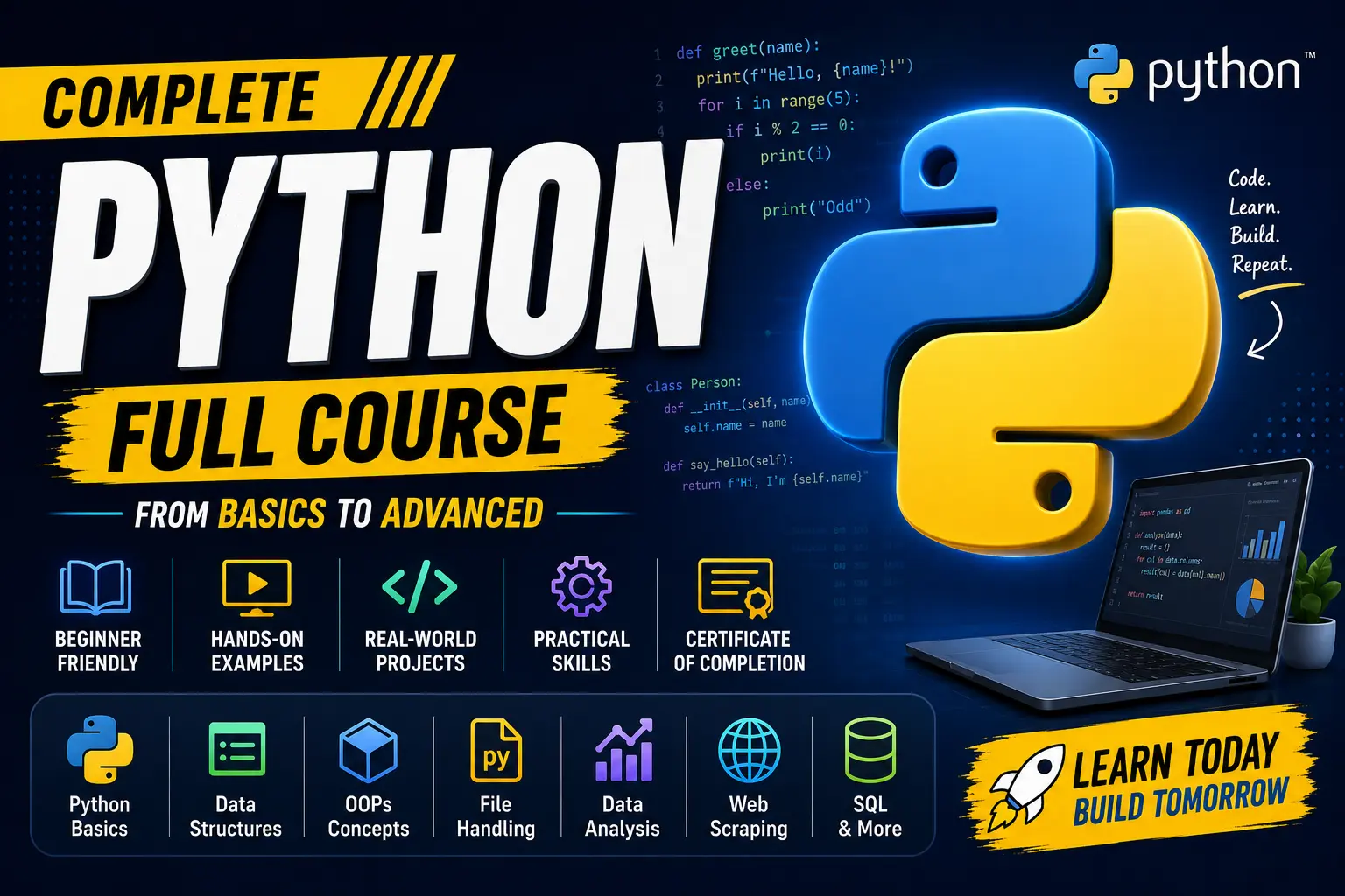 Python Beginner to Advance